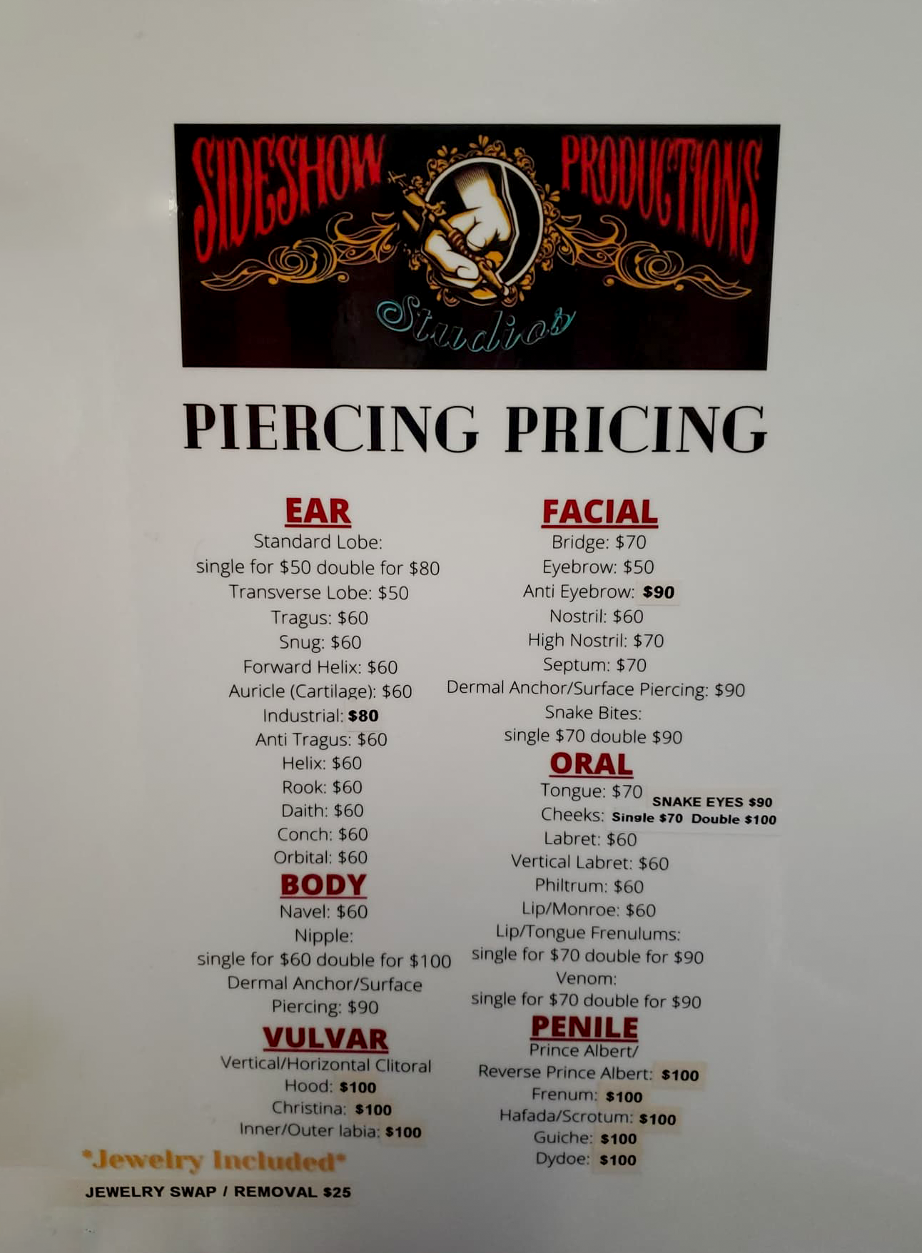 Fit to Recover Fundraiser (Piercings) *promotions*