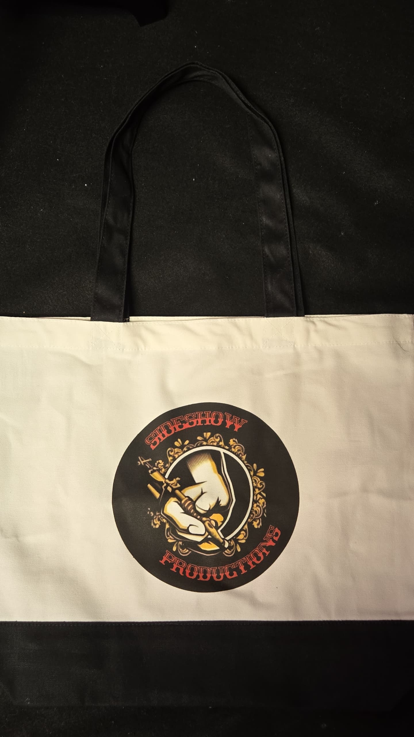 Sideshow Productions White Tote Bag