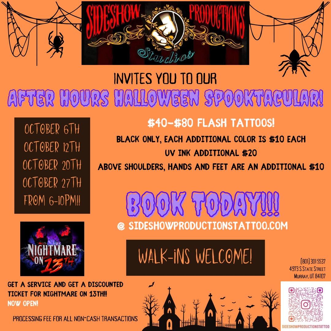 After Hours Hallooween Spooktacular (Tattoo) *promotions*