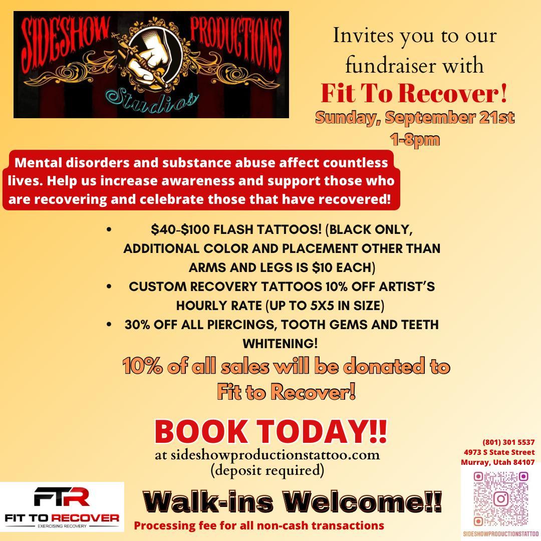 (Piercings) Fit To Recover Fundraiser  *promotions*